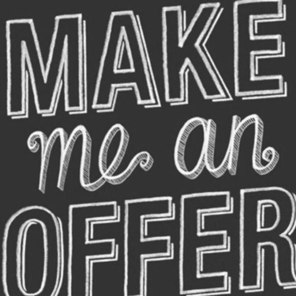 Willing to negotiate prices!